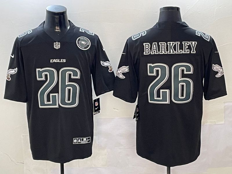 Men Philadelphia Eagles #26 Barkley Black 2024 Nike Limited NFL Jersey style 01023->philadelphia eagles->NFL Jersey